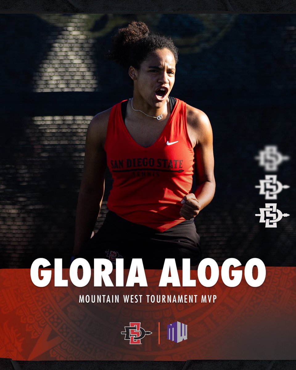 A 3-0 tournament run nets Gloria Alogo MVP!! Congrats, Glo!! #GoAztecs