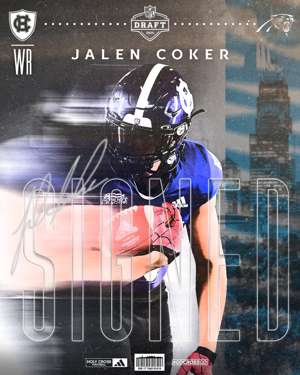 Congratulations to @jalencoker on signing with the @Panthers as an undrafted free agent! #GoCrossGo