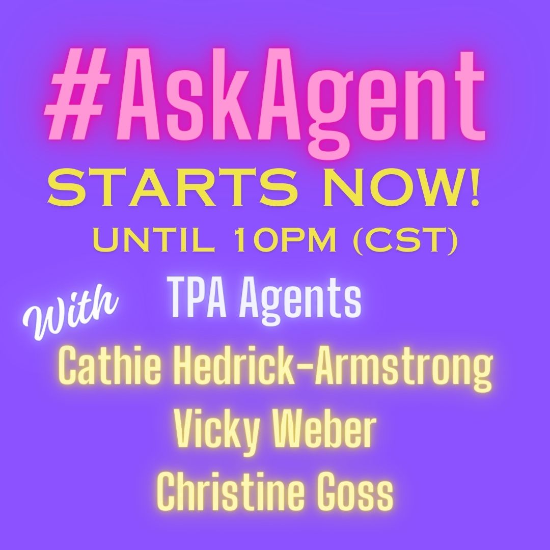 Okay, #WritingCommunity! It's time for #AskAgent. Ask us anything and we'll do our best to answer!