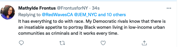 @Chrislejohnyc @BayRidgeDems Lots of this goes back to racist #ChrisMcCreight. As many remember, Chris dropped out of his race against #Frontus the week after her headquarters were vandalized. These people just HATE black women who don't obey their commands.