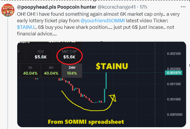 kcorxchange41's tweet image. Bro this tang gang coin from $HOA universe might have a future. 10X move in a day and still at the current 44K market cap.. still early ... comment your thoughts.. from 5K market cap to 60K at the peak in a day move 12x move almost... $TAINU #Pulsechainnetwork.