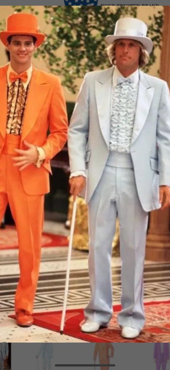Scalj73's tweet photo. @DrakeMaye2 You guys need to wear the dumb and dumber suits for Halloween https://t.co/qjMKkctHJa