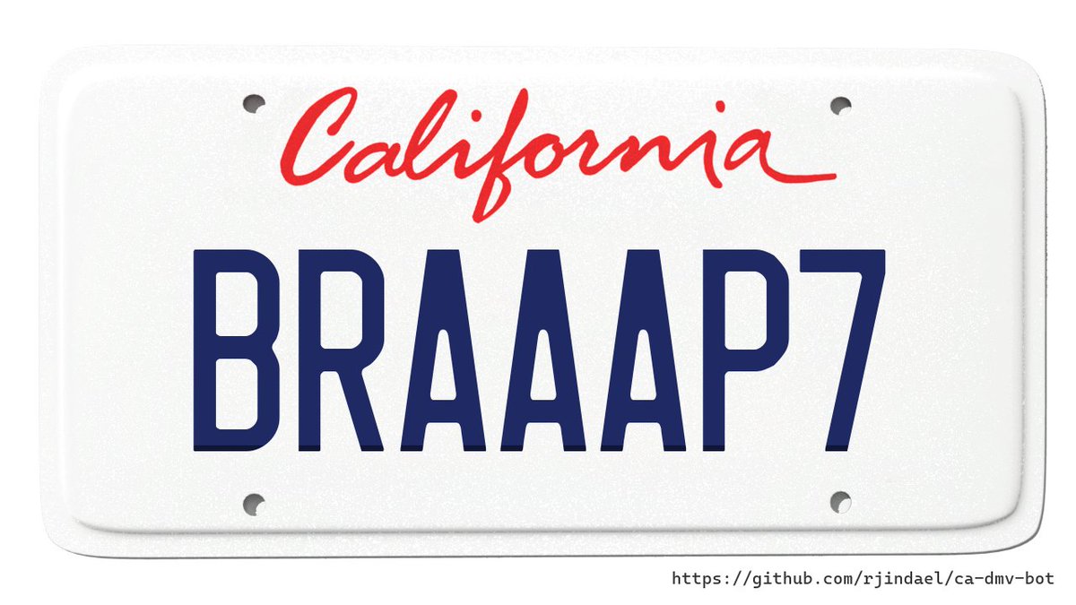 Customer: THE SOUND MY DIRTBIKE MAKES AND FAVORITE NUMBER.
DMV: BRAP IS MARKED UNACCEPTABLE? URBAN SAYS IT IS THE SOUND OF A GUNSHOT

Verdict: DENIED