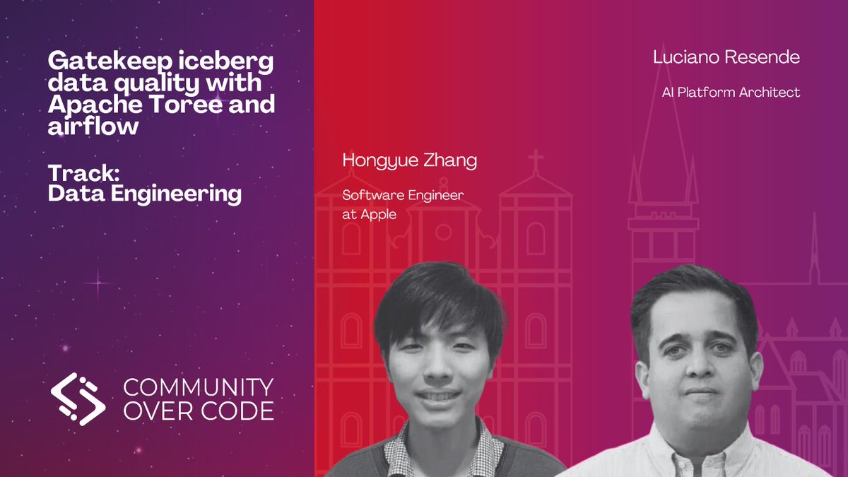In this session, Hongyue Zhang and @lresende1975 will leverage @ApacheIceberg as the scalable table format with ACID guarantee, Apache Toree’s interactive computation capabilities and orchestrate the automated data workflow on @ApacheAirflow.