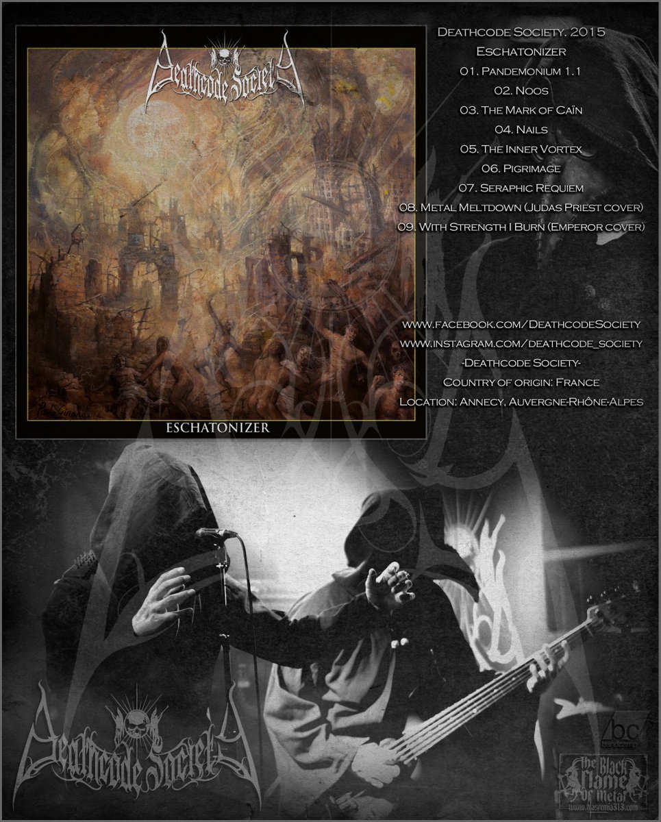 Deathcode Society. 2015 / Eschatonizer
blasfemia313.blogspot.com/2024/04/deathc…
#BlackMetal #blackdeath #BlackMetalRaw #BlackMetalBlasphemy #BlackMetalSatanism #blackdeathmetal #deathmetal #extrememetal #metal #metalmusic #BrutalDeathMetal #blasfemia313 #TheBlackFlameOfMetal