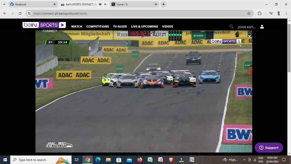 NW ADAC #GTMasters 2024 [RD 1 / #Oschersleben / Race 1] (Telecast)
@beINSPORTSASIA #OMIph #OMIphofficial 

Also available on beIN Sports Connect.
#beINSPORTSASIA
#beINSPORTS