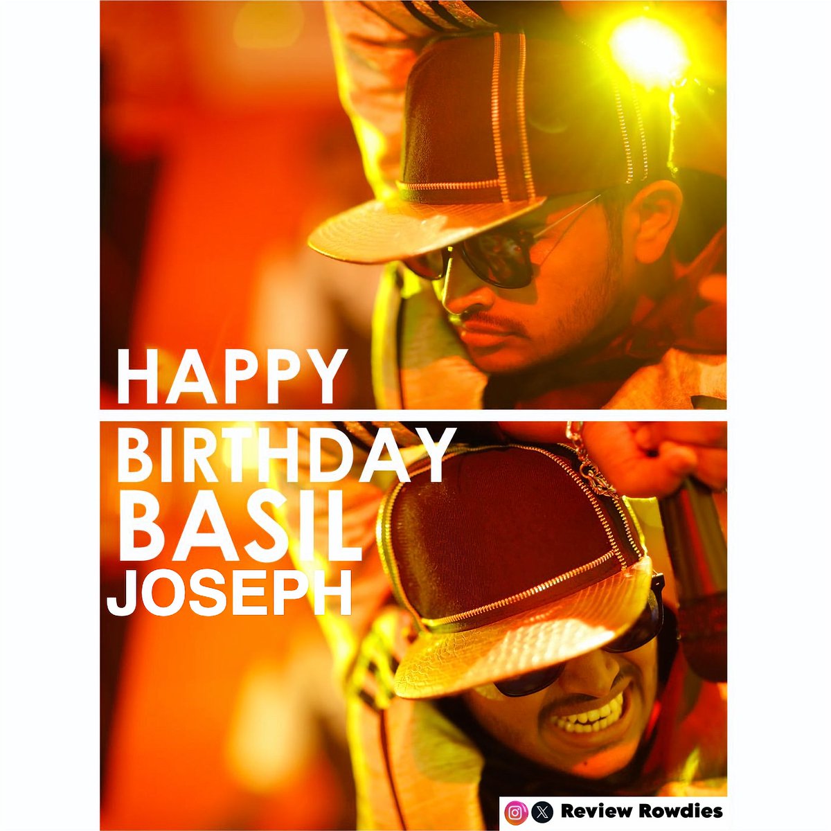 Birthday Wishes to  @basiljoseph25 

All the best for #GuruvayoorAmbalaNadayil and other upcoming projects 👍

#BasilJoseph
#HappyBirthdayBasilJoseph
#HBDBasilJoseph #Reviewrowdies