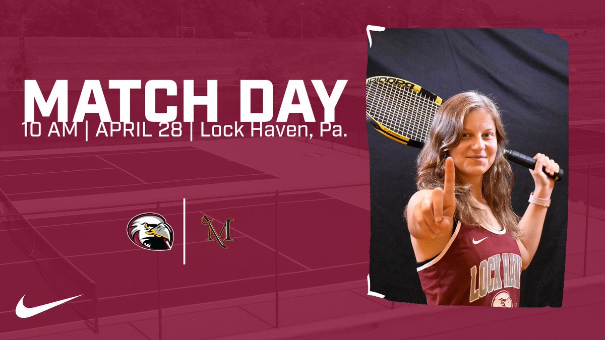The Bald Eagles return to the Lock Haven Tennis Courts for the final time this season to host Millersville in a PSAC East match‼️🎾🦅 Recap & Results at GoLHU.com