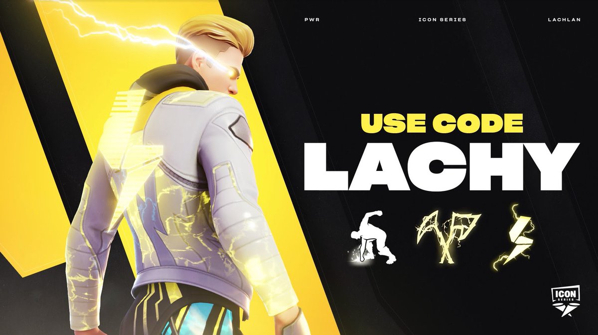 🚨Attention all gamers 🚨 My Icon skin will be in the Fortnite item shop tomorrow. Get Code LACHY ready to secure the PWR Backbling 🫡⚡️