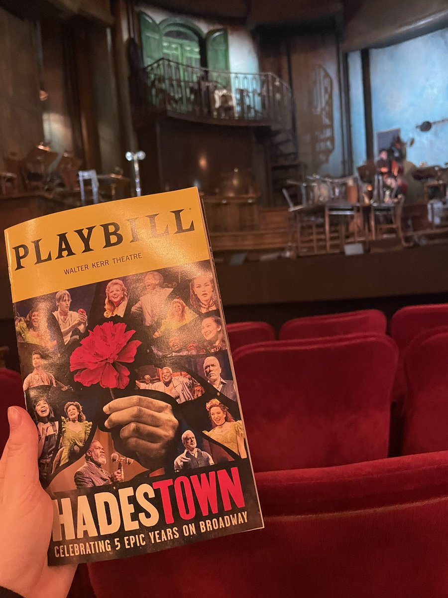 saw @hadestown today it was absolutely incredible. 🌹🤍