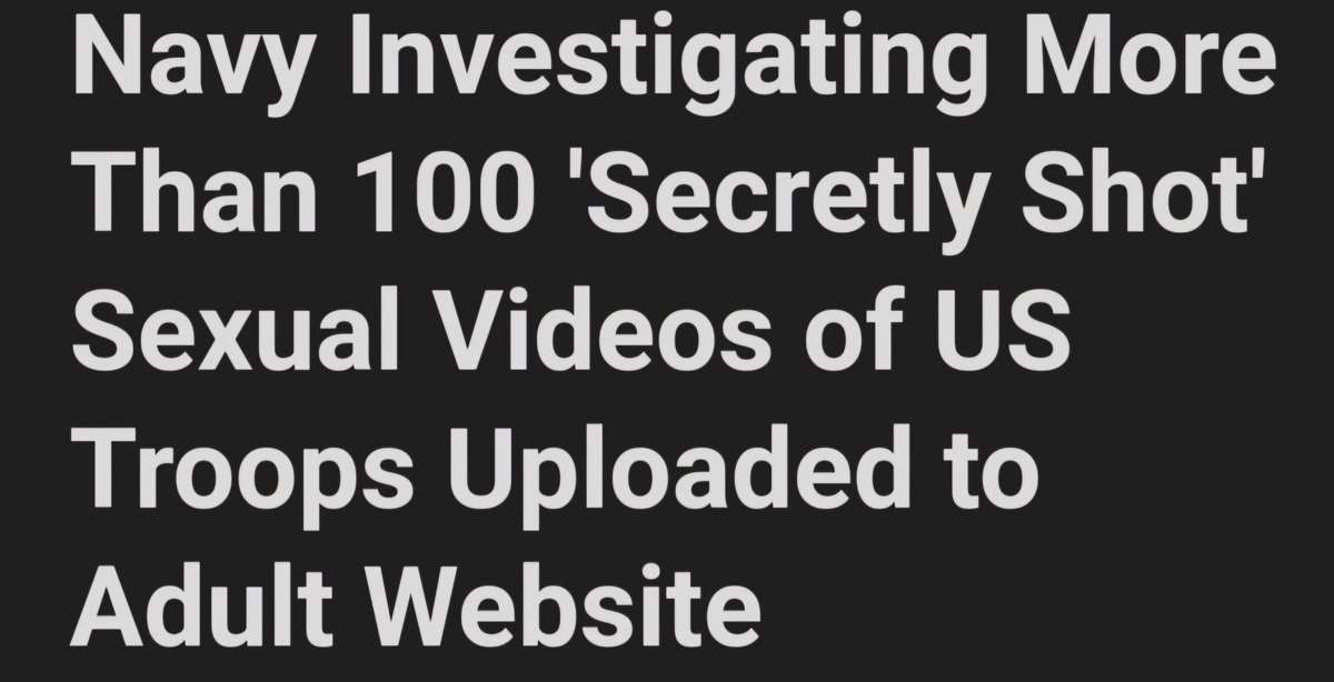 The Navy is investigating how someone managed to upload more than 100 nonconsensual sexual videos of service members from ships and facilities at the service's base in Guam several years ago, recently unsealed court documents reveal. google.com/amp/s/www.mili…