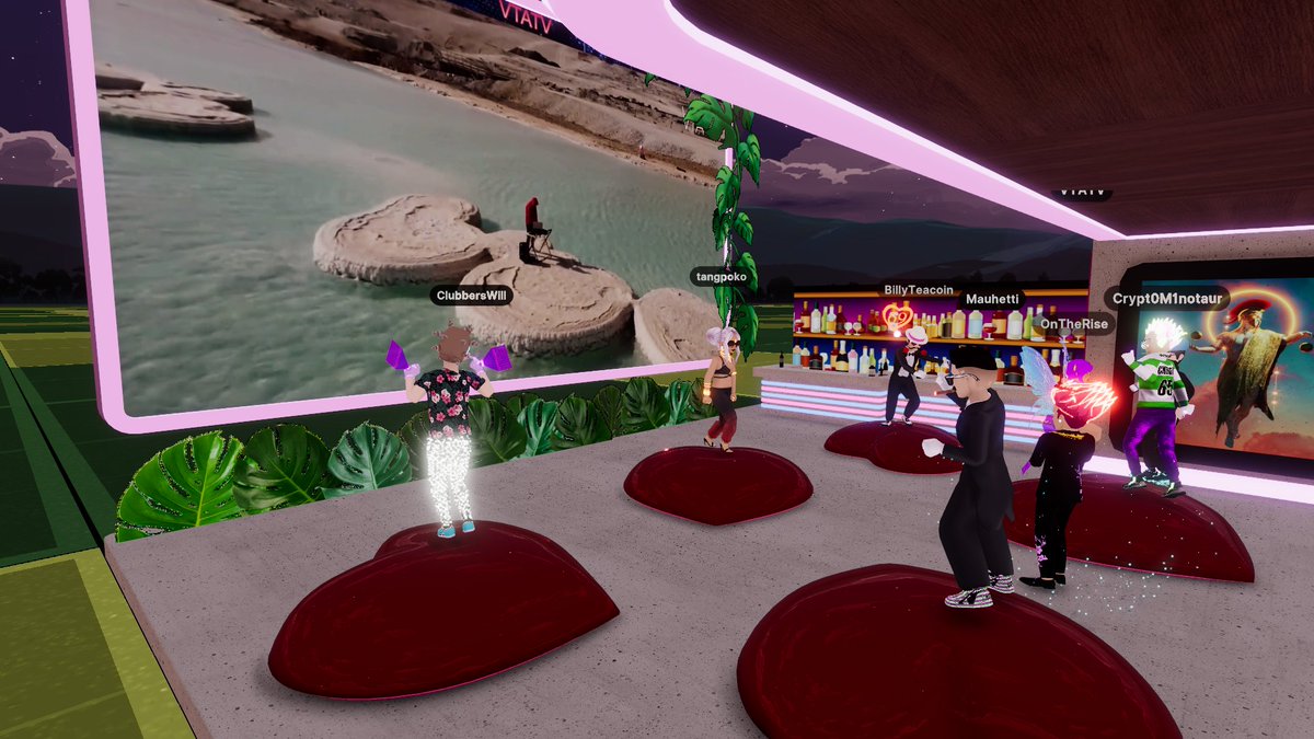 COME JOIN @clubberwilldcl IN HIS BDAY CELEBRATION AT @DCLBabyDolls @tangpoko in @decentraland -103,-97 WE ARE ALL HERE AND VIBING OUT HEAVY decentraland.org/play/?position… HOP IN @bitfiendd @ontherisecc34 @CardinalQuack @Aeon_Smash