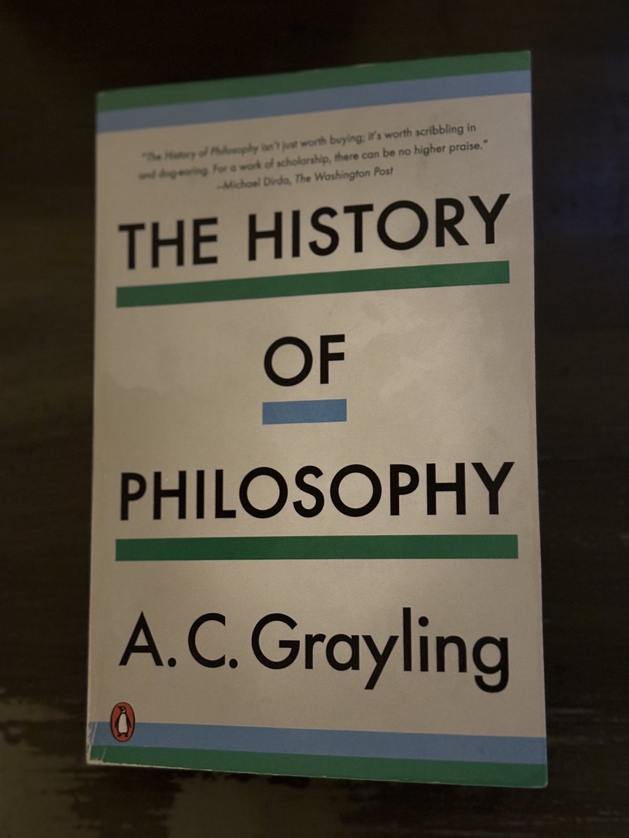 The History of Philosophy, by A. C. Grayling. #goodreads #reading #amreading #nonfiction #historybooks #philosophybooks #BookTwitter #bookrecommendations #bookrecommendation