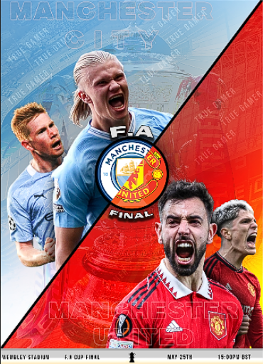 Made This What Do We Think (First Try)
#GraphicDesign #FaCupFinal #Football #ManchesterUnited #ManCity