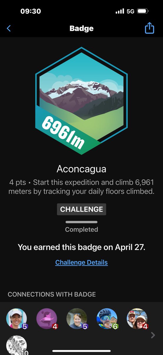 Earned my first elevation Garmin badges after working on this for way over a year. That’s an accomplishment especially since I live in Louisiana.. lol