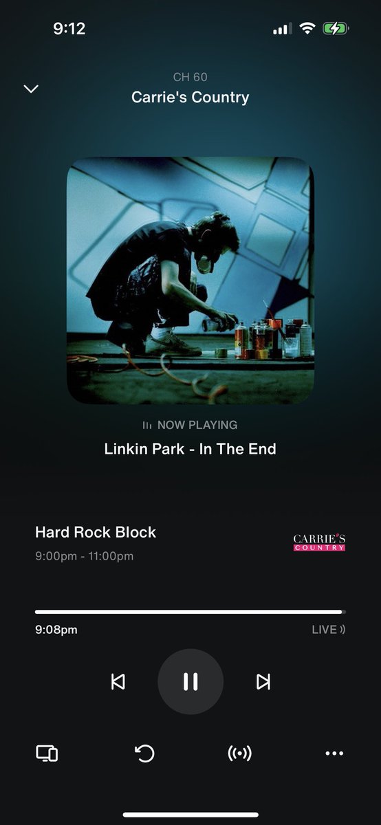 vetmed11's tweet image. I listen to #HardRockBlock for Linkin Park as the 1st or 2nd song &amp;amp; then if a surprise Evanescence song shows up 🤘🤘#InTheEnd @Carries_Country