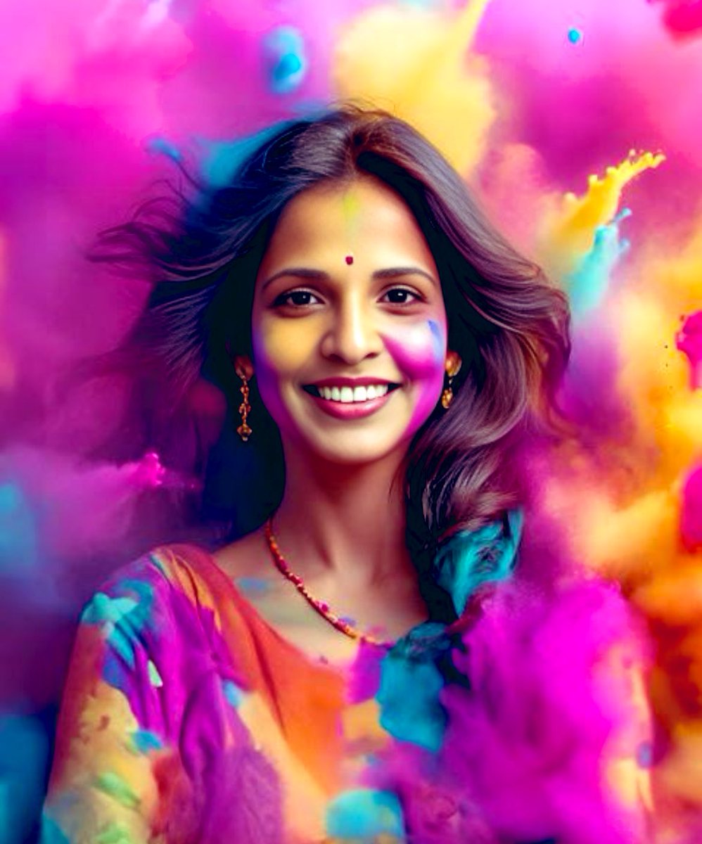 #Avatar #SaturdayFunDay What do you do when you have free time on hands & 🤒? 😂😂 My avatar image: Tried business attire etc on Apps - This “Holi” theme looked most fun from FB:)) 🤩 @iamritu @purviparwani @retu_saxena @atunuguntla1 @rajdoc2005 @mmamas1973 @DrSharathS