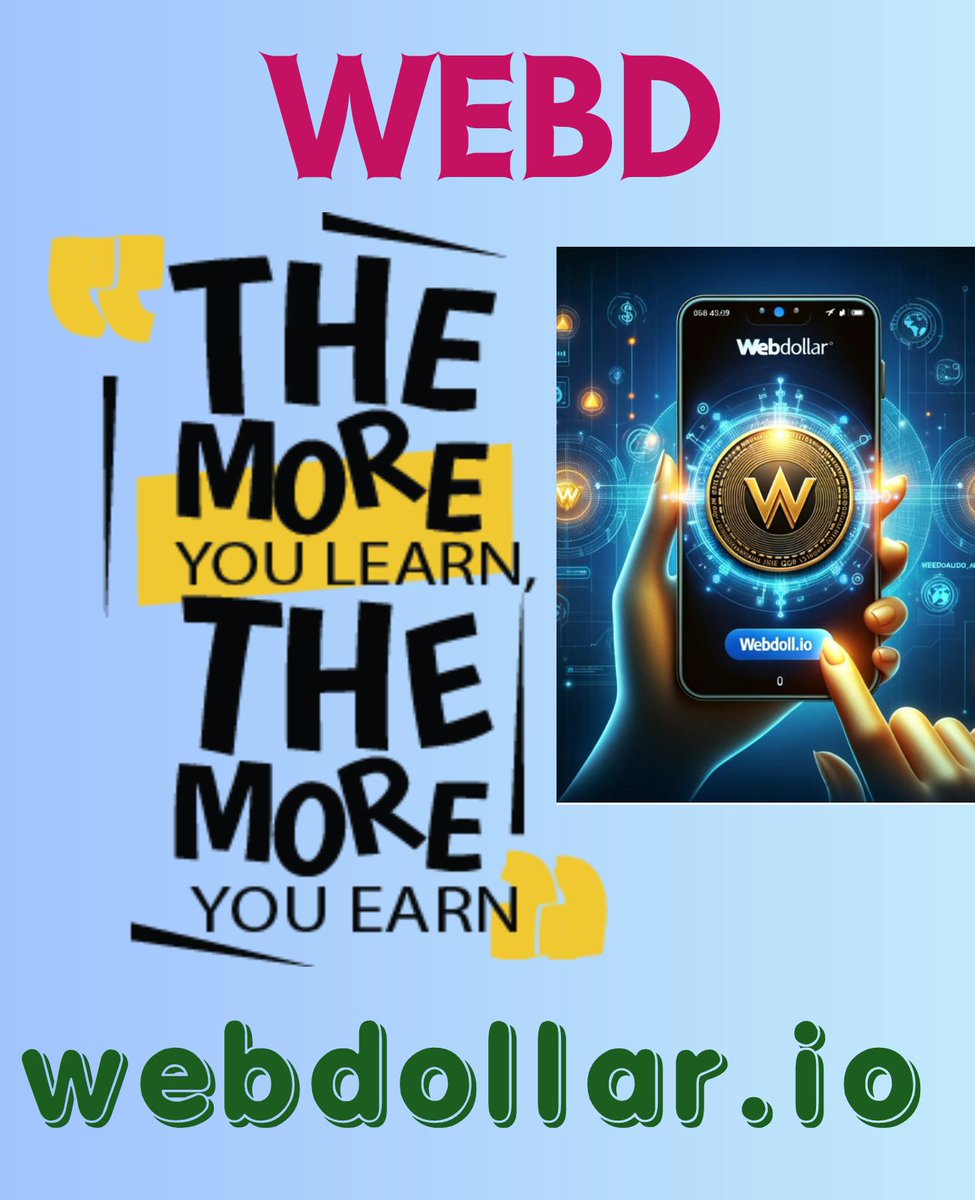WEBD webdollar.io welcomes everybody to join t.me/WebDollar the open source, community driven blockchain project that can be used by anybody. Don't believe me, just try it! #DeFi #Crypto #blockchain #proofofstake #PassiveIncome #cryptocurrencyoftheinternet