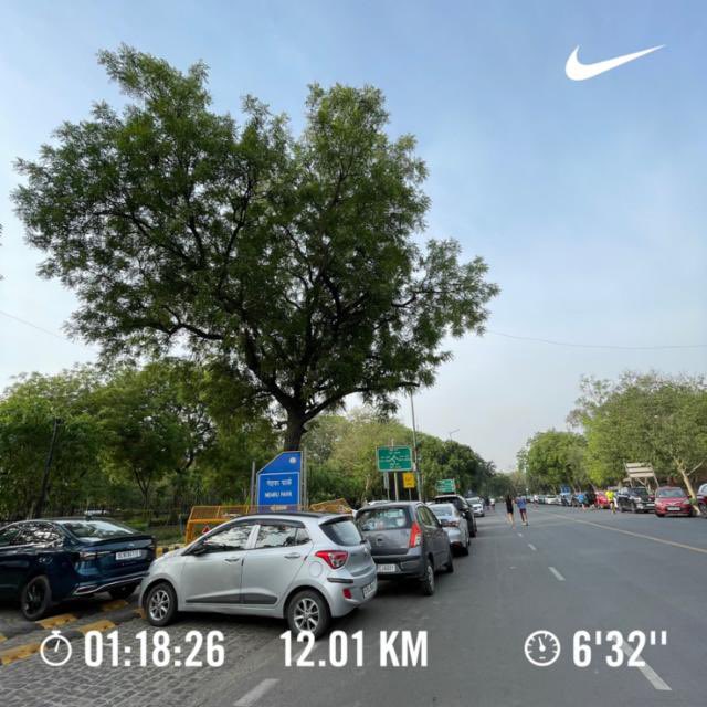 Ran 12.01 kilometres with Nike⁠ Run Club #JustDoIt RunStreakDay3286 of #runningstreak #h_art Day2 of #100daysofrunningchallenge2024 #HDOR #100daysofrunning #run #running #nrc #nrcindia #garmin #beatyesterday #20240428 #202404 #2024 #nehrupark #drg #delhirunnersgroup