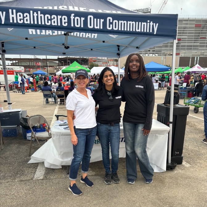 The best part of today? 🫶Engaging with our community #BeyondtheBedside 🤩 Being inspired by my amazing colleagues from @UTHealth_Neuro Harris Health, MHH, TIRR and UTPB, united by our passion for #BrainHealth 👟Getting my steps in for the day #BlackMen’sWellnessDay