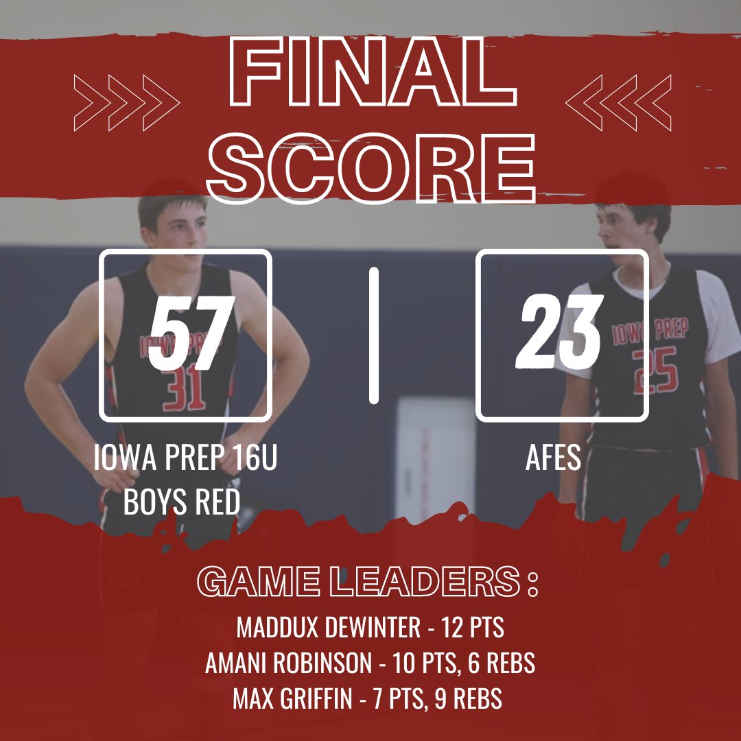 Final: Iowa Prep 16U Boys Red <a href="/Amani_Robinson1/">Amani Robinson</a>