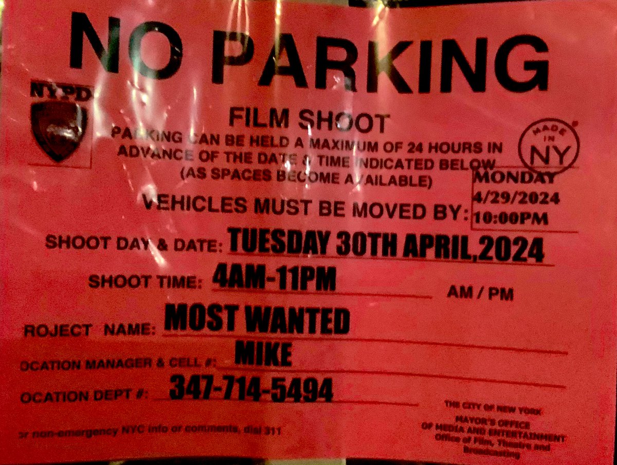 @olv @MostWantedCBS filming at/near Borden Ave & Review Ave 4/30/24 @MadeinNY #MostWanted @CBS