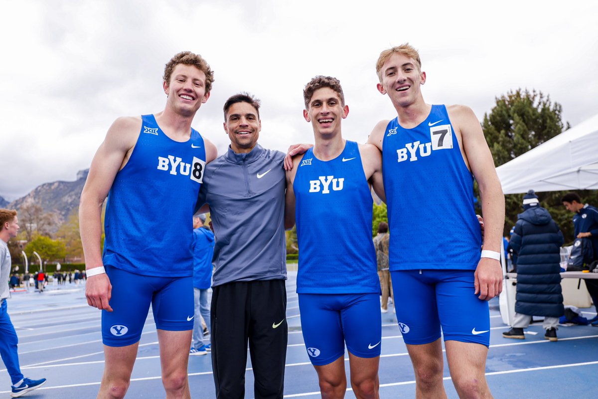 Great to have you in Provo @MattCentrowitz Professional Nike athlete and Olympic gold medalist Matt Centrowitz competed at our Robison Invitation in the men’s 800M