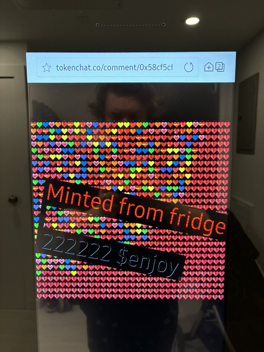 yeah, i minted from a fridge on @ourZORA