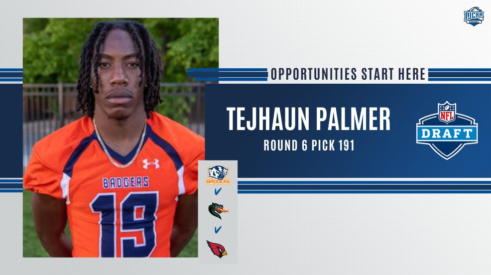 Snow ➡️ UAB ➡️ Arizona Cardinals Congrats to former NJCAA First-Team All-America selection and @SnowCollegeFB wideout Tejhaun Palmer on being selected in the 6th round of the #NFLDraft! #NJCAAFootball | #OpportunitiesStartHere