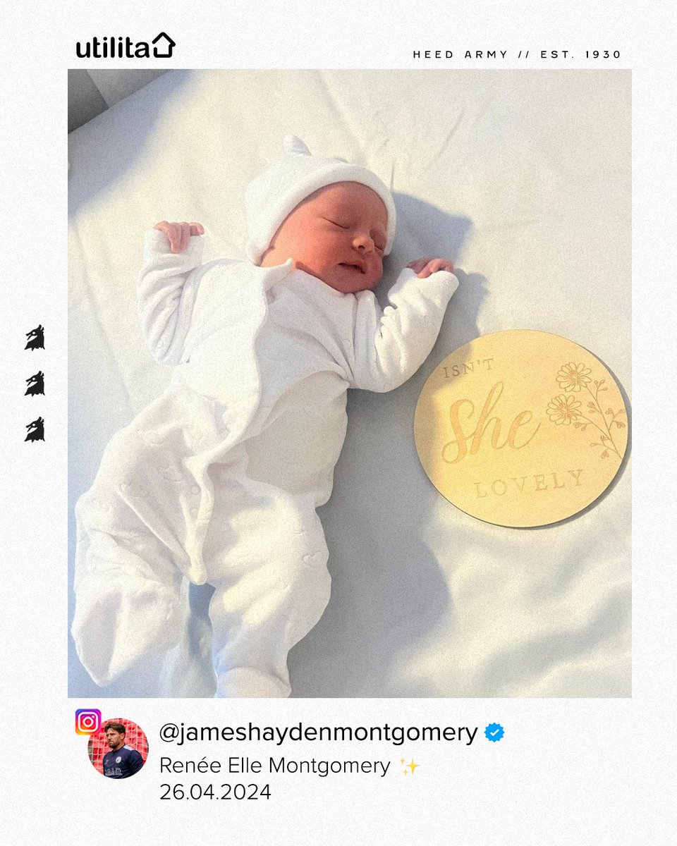 👼 Congrats to @JMontgomery94 and his partner Demi on the birth of their daughter on Friday! #WorClub ⚪️⚫️