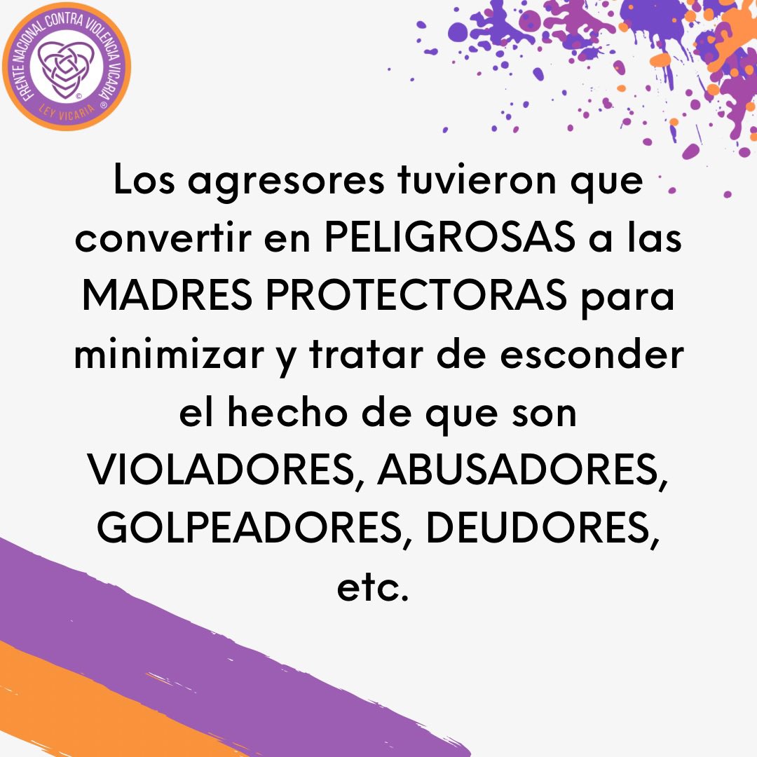 Los agresores convierten a las MADRES PROTECTORAS en mujeres peligrosas para minimizar las violencias que cometen…

#nomásviolenciavicaria
#conlasinfanciasno
#leyvicaria
#FNCVV