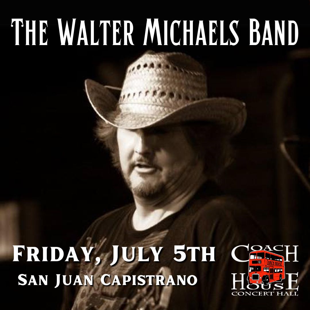 The Walter Michaels Band is celebrating the release of their new album, Over The Line! Join us at The Coach House on July 5th for an evening of southern rock tunes with a bluesy flair! Don't wait, secure tickets TODAY! Buy tickets👇 📞 (949) 496-8930 // thecoachhouse.com