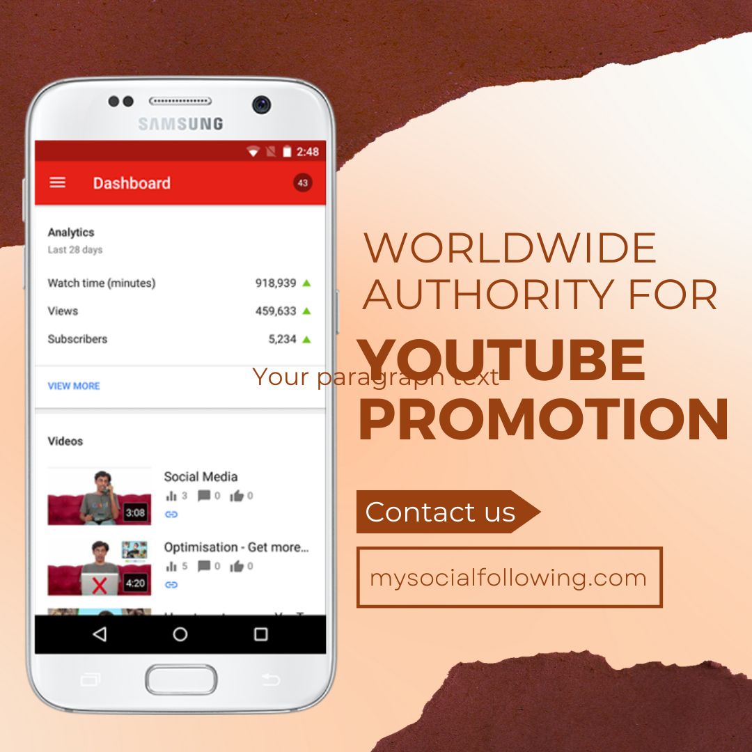 Youtube Marketing services will help you increase your YouTube video views to get more people to see your videos. 

Learn more: mysocialfollowing.com 

#youtubeMarketing #YouTube #organicreach #socialmediamarketing