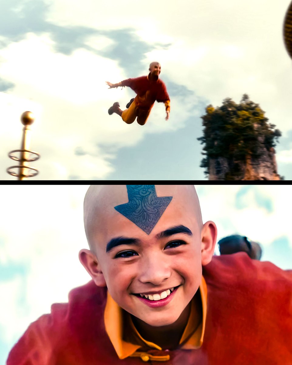EXCLUSIVE: #AvatarNetflix showrunner Jabbar Raisani has clarified that Aang was NOT flying in the first episode: 'I was like, 'No, Aang can't fly. Aang is falling with style...'' Full quote: thedirect.com/article/avatar…