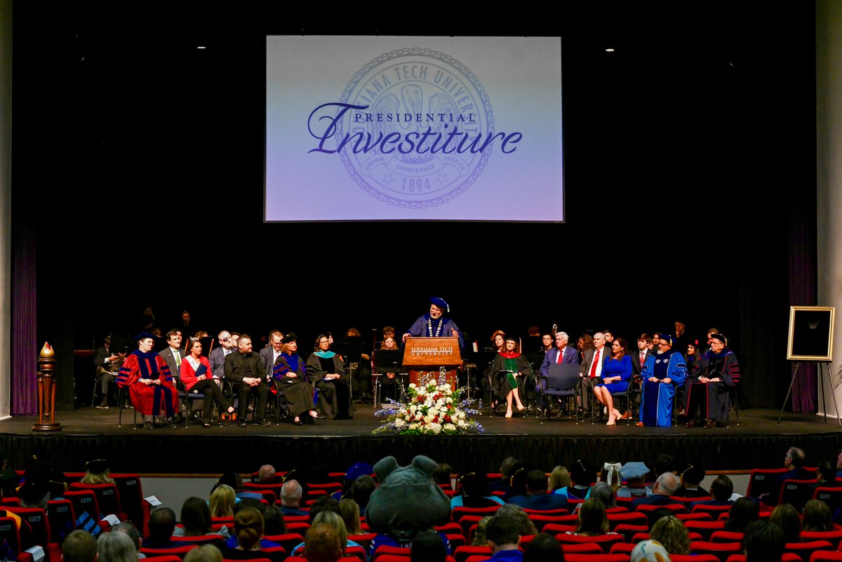 Congratulations to @DrJBHenderson for joining the LA Tech family! I’m grateful I was able to be a part of the investiture ceremony to celebrate Dr. Henderson as the new president of @LATech! #EverLoyalBe