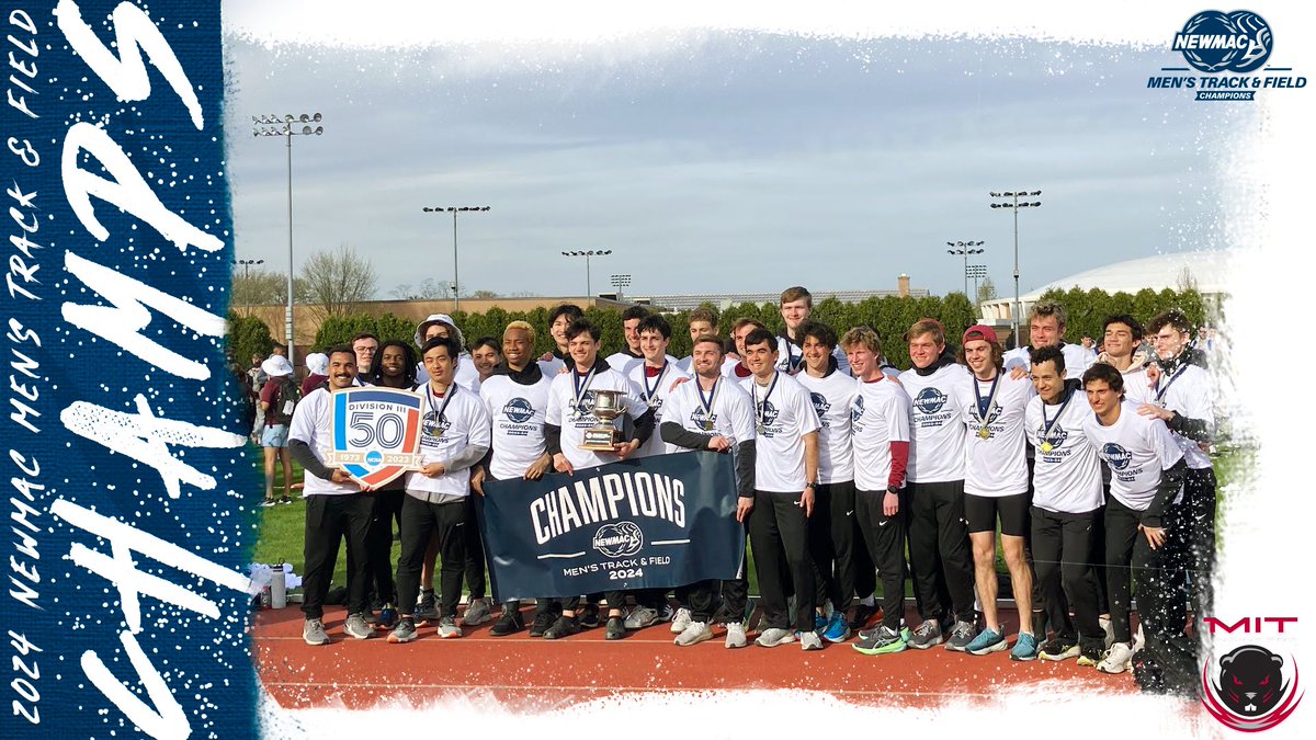 Your 2024 NEWMAC Men's Track & Field Champions — @mitathletics

#GoNEWMAC // #WhyD3