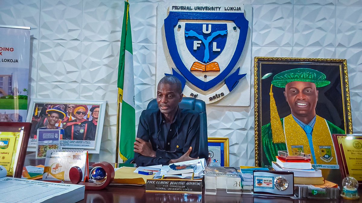 'The Vice-Chancellor, Professor Olayemi Akinwumi has reaffirmed his desire to position Federal University Lokoja as a global institution occupying one of the frontline positions in Africa and the world in terms of ranking and global impact.' #FULRising #SoHelpUsGod