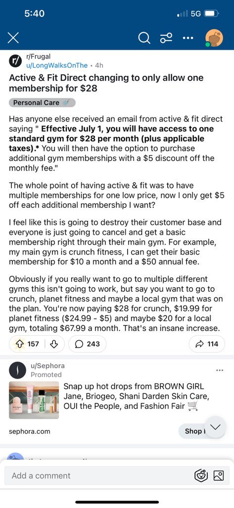 Thanks @myactiveandfit  #active&fit #active&fitdirect  for lying to and screwing everybody over. I hope crash and get in big trouble for deceiving everybody. I lost and cancelled all my membership  I was paying low prices for. #gymmembership #fitness.