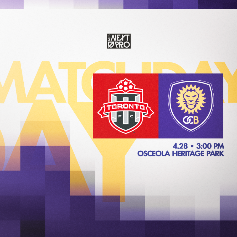 OrlandoCityB's tweet photo. OUR FIRST MATCH DAY OF 2024 IN THE 407! 🙌

🆚 @TorontoFCII
🕒 3:00 PM
🏟️ Osceola Heritage Park
📺 #MLSSeasonPass on @AppleTV

#OCB x #VamosOrlando