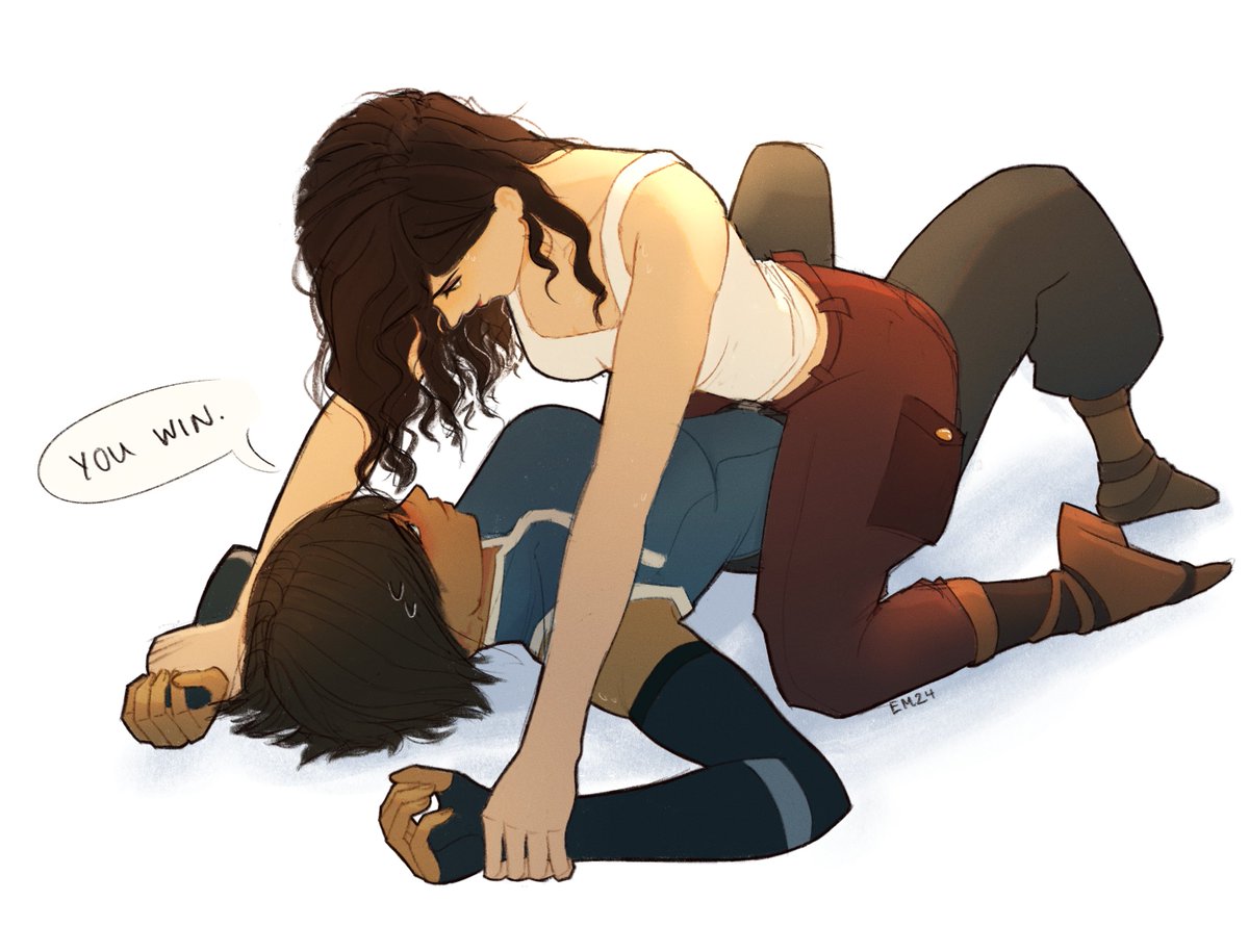 training sesh #korrasami #legendofkorra