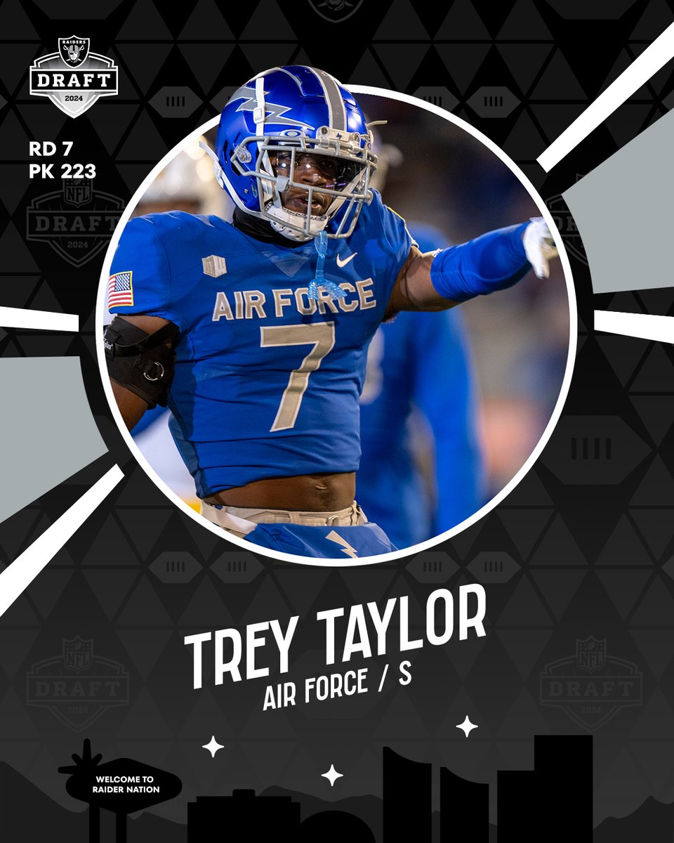 The pick is in ➡️ @trey_taylor007 #RaiderNation