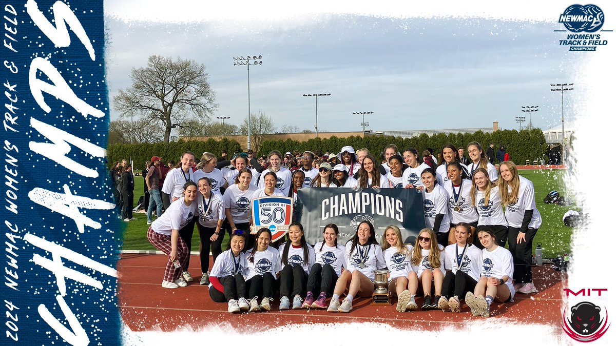 Your 2024 NEWMAC Women's Track & Field champions — @mitathletics

#GoNEWMAC // #WhyD3