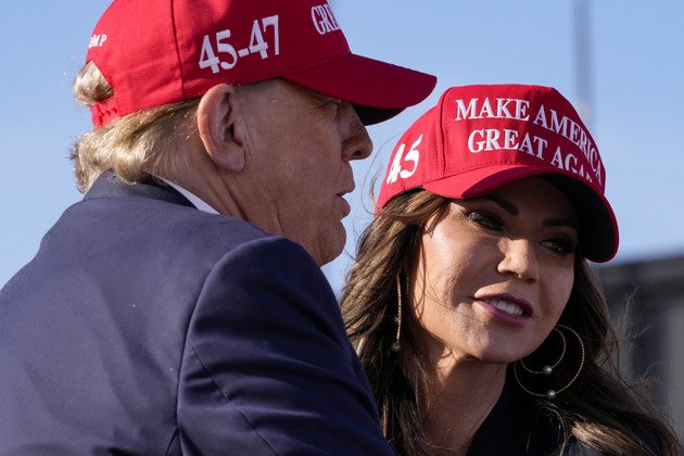 Donald Trump hates dogs & Kristi Noem is an actual puppy killer. Who thinks they are perfect for each other….. …..but not for the United States of America where we cherish our dogs! #KristiNoem