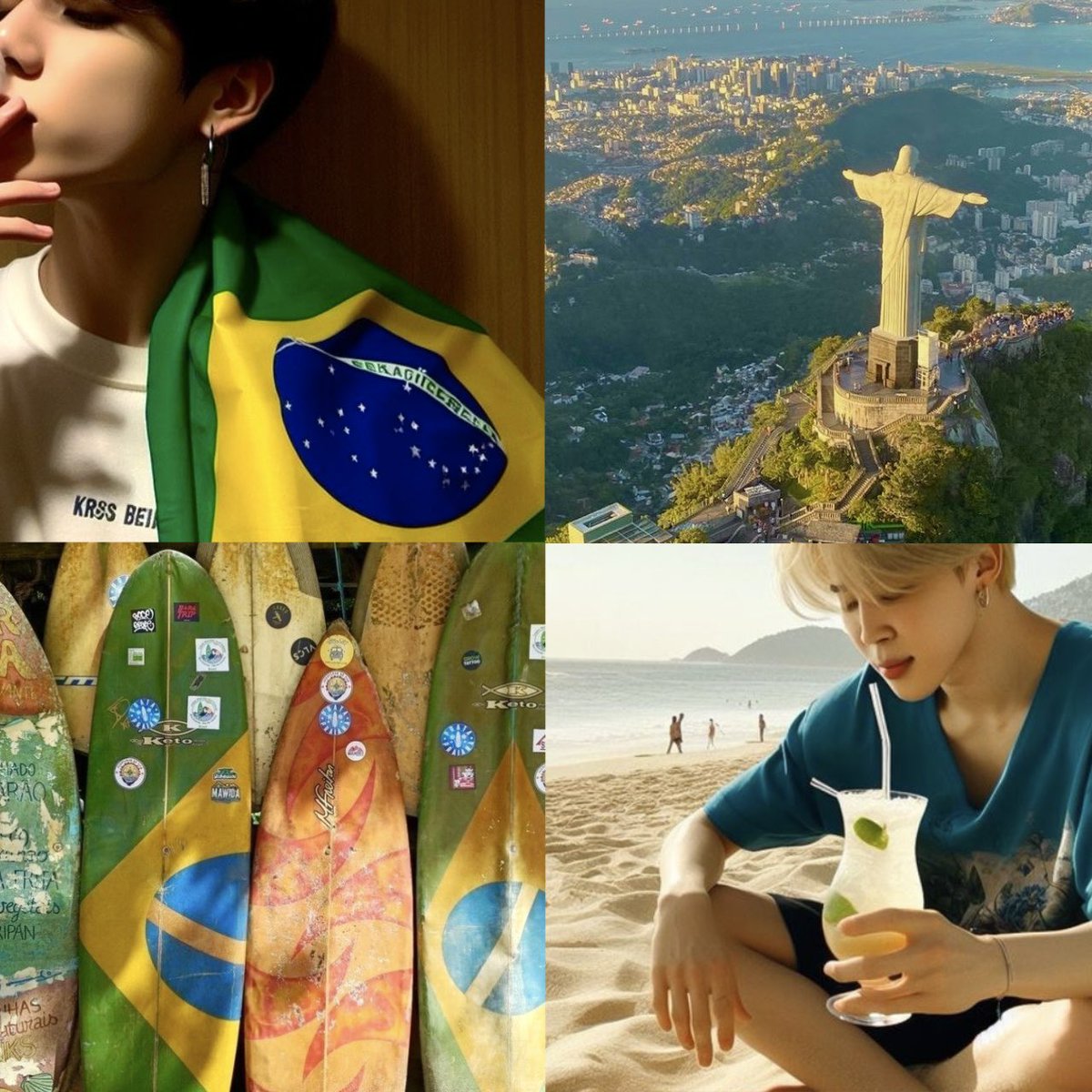hubakoo_'s tweet photo. -#kookminau •.° In Brasil

—¡Brasil! Un paraíso tropical donde el sol brilla con intensidad y la alegría se baila en cada esquina, donde un mosaico de culturas se entrelaza en el carnaval… dois corações, uma paixão e Rio de Janeiro. https://t.co/3rIdE2HKiI