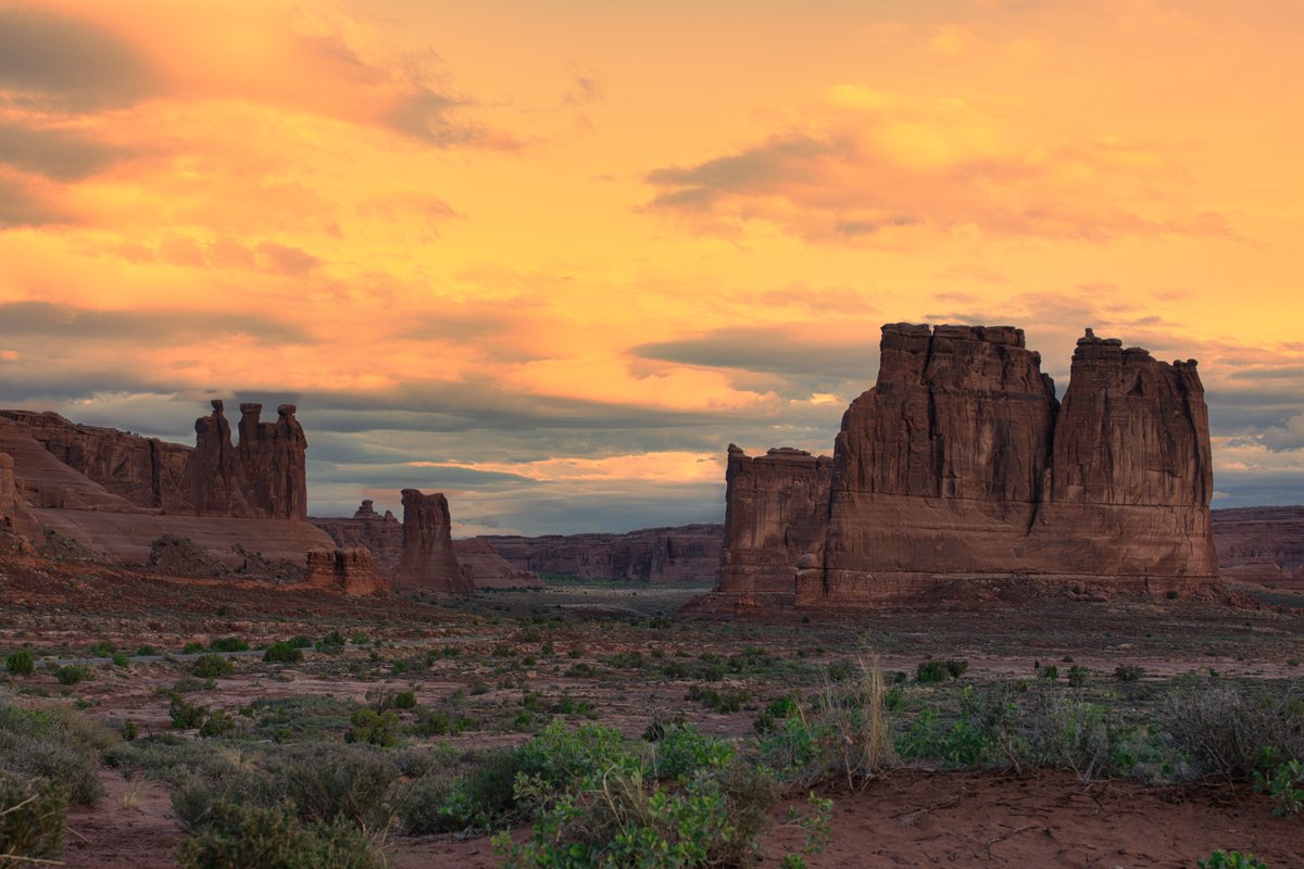 The Three Gossips at Arches National Park, still trying to figure out if the Organ across the way is playing rock or classical!  

I’m trying to figure out whether I like the b&w or the color best.  Which one do you prefer.  #NationalParkWeek