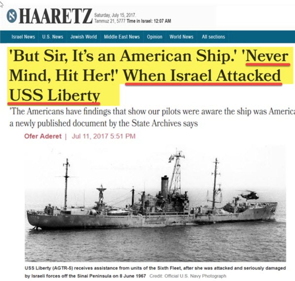 According to this Scionist: The destruction of the USS Liberty in 1967 was an 'Honest Mistake' Even though The Israel Terrorists knew it was an American Ship. .. and they lie, and they lie, and they lie, and they lie, and they lie, and they lie, and they lie .....