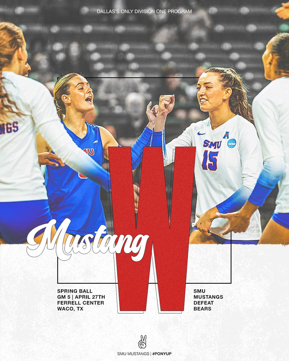 𝗟𝗲𝗮𝘃𝗶𝗻𝗴 𝗪𝗮𝗰𝗼 𝘄𝗶𝘁𝗵 𝗮 𝗪 The Mustangs take down Baylor in the final game of spring. Check out IG for the full frames and videos of our ballers! #PonyUpDallas | @SMUMustangs