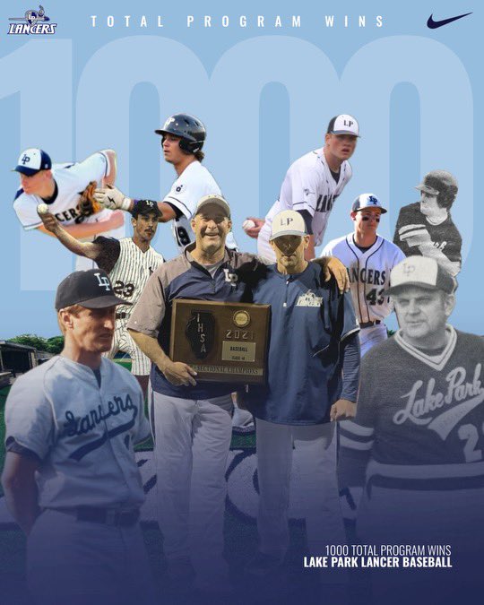 LPLancersBB's tweet image. Celebrating 1000 program wins!  So many incredible players and great coaches throughout Lake Park’s history. It’s impossible to name and recognize you all! This doesn’t happen without all of you! Thank you for the hard work and dedication!  Go Lancers!