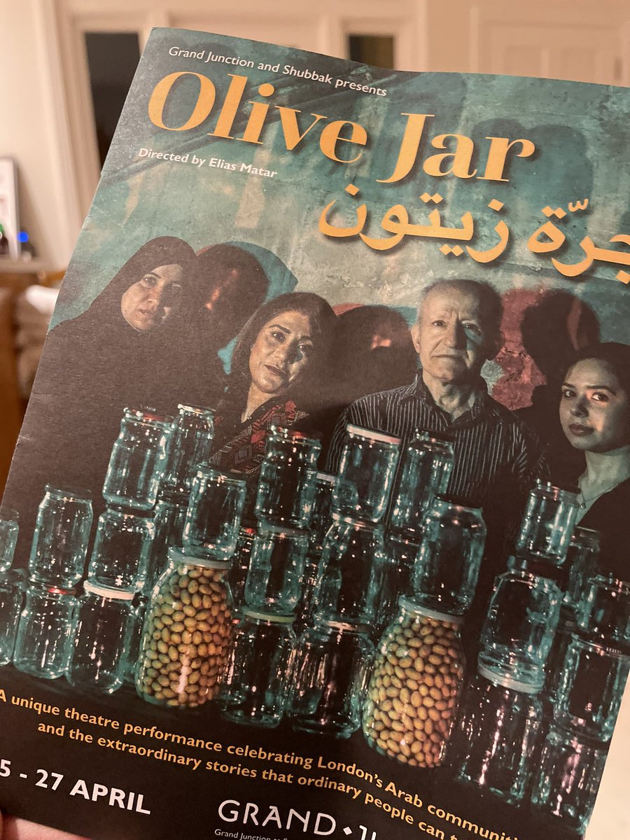 Hat tip to the cast of Olive Jar, extraordinary stories from ordinary local people from Arab communities. Wonderful production from @grandjunctionW2.