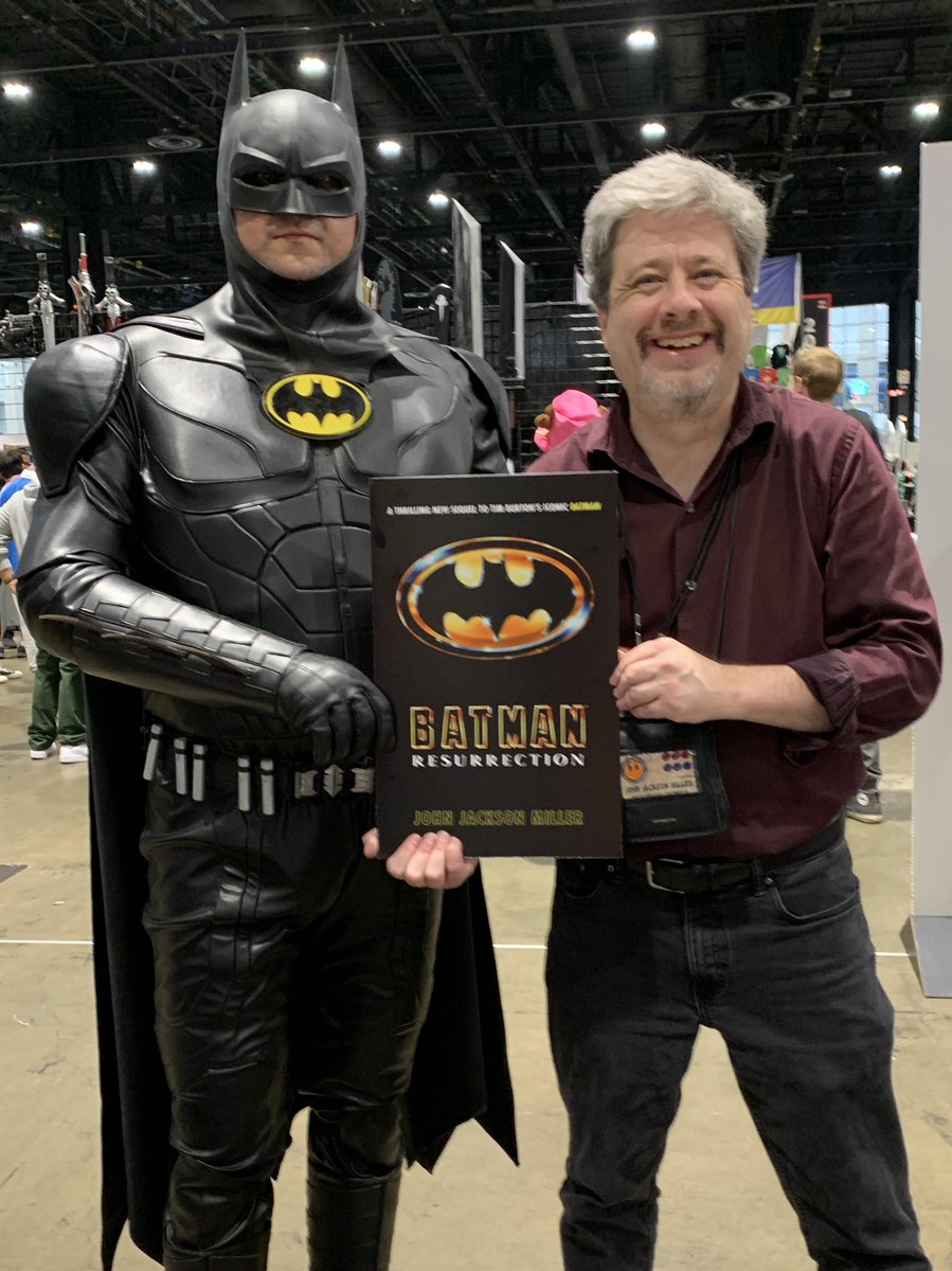 Not sure why Vicki Vale had such trouble getting a photo of Batman. He walked right up at @C2E2.